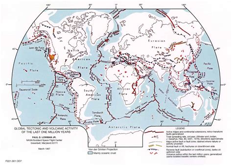 Global Tectonic and Volcanic Activity of the Last One Million Years