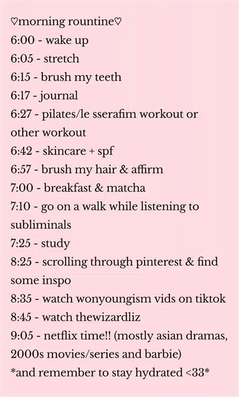 my morning routine ♡ | Skin care routine, Morning routine school, School morning routine