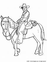 Cowboy Horse Coloring Pages sketch template