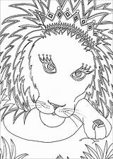 Cute Lion Coloring Page sketch template