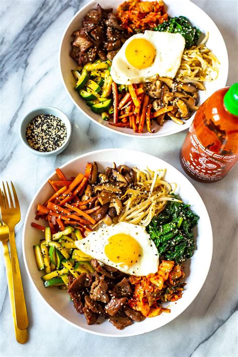 🏅 Receta de Bibimbap coreano de 30 minutos