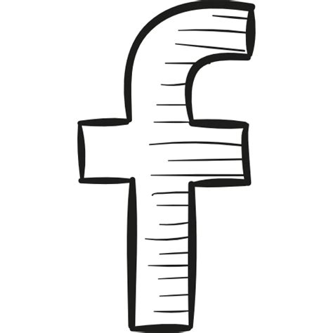 Facebook drawn logo icon