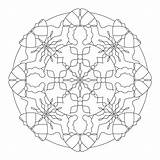 Mandala Coloring Page Abstract Art Therapy Anti Stress Vector  sketch template