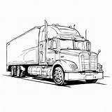 Download Semi Truck Drawing In Motion Coloring Pages Online  Creative sketch template