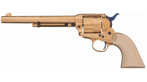 Engraved Gold Plated Colt SAA Revolver | Rock Island Auction