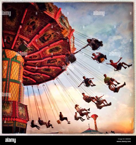 Carnival swing ride hi-res stock photography and images - Alamy