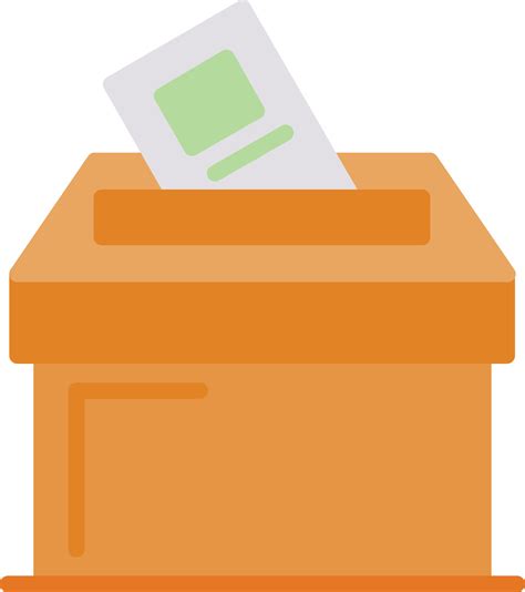 Ballot Box Flat Icon 13950001 Vector Art at Vecteezy