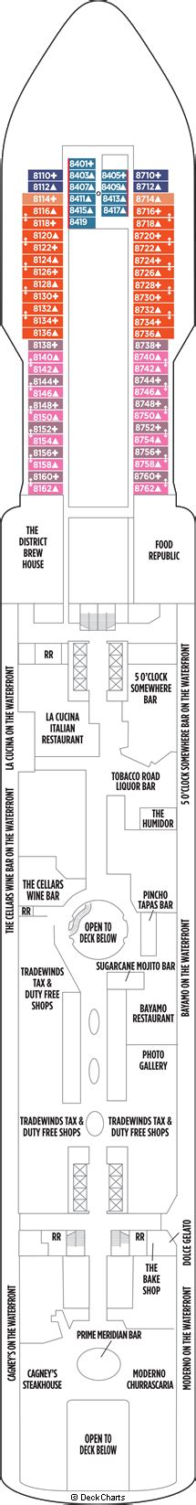 Norwegian Escape Deck Plans: Ship Layout, Staterooms & Map - Cruise Critic