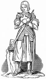 Juana de Arco  Medieval Tattoo Drawings Knight sketch template