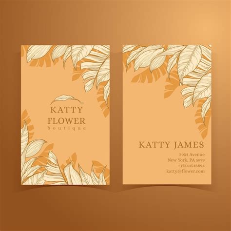 Free Vector | Double sided business card template