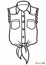 Womens Blouse Coloring Page Coloring Pages sketch template