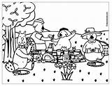 Coloring Pages Family Picnic  Home sketch template