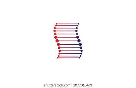 Dna Helix Logo Stock Vector (Royalty Free) 1077013463 | Shutterstock