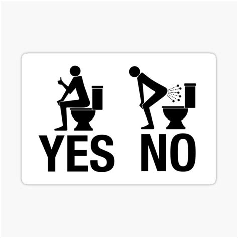 "Toilet Sign" Sticker for Sale by TNinjaShirts | Redbubble