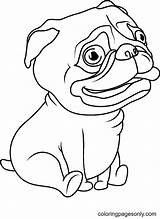 Pug Coloring Pages  Coloring Pages For Kids And Adults sketch template