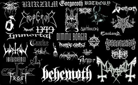 Black Metal Bands Logo by JoaoMordecaiMapper on DeviantArt