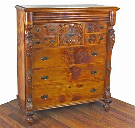 Huon Pine Chest with Carving and Corbels - Chests of Drawers - Furniture