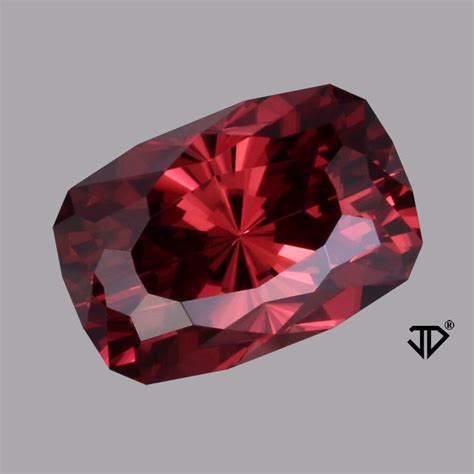 Red Zircon Gemstone 8.24ct | John Dyer/Precious Gemstones Co. Catalog