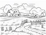 Prairie Coloring Page  sketch template