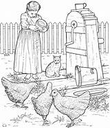 Barnyard Coloring Page sketch template