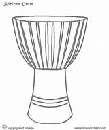 Djembe Coloring Page Pages sketch template
