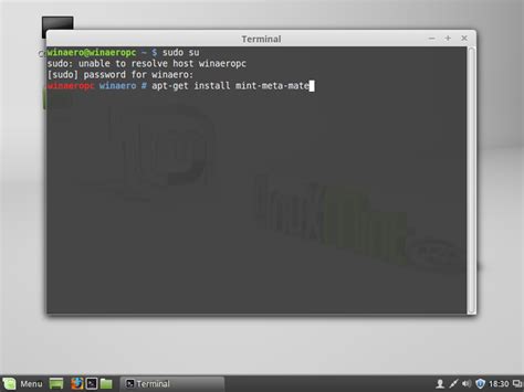 How to install MATE in Linux Mint Cinnamon Edition