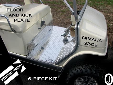 YAMAHA G2/G9 golf cart Aluminum Diamond Plate Floor And Kick Plate 6 p – J & O Carts Parts