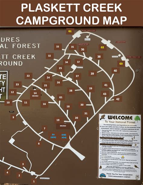 Gun Creek Campground Map