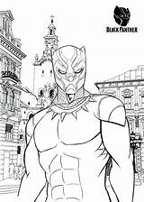 43  Black Panther Coloring Pages Marvel sketch template