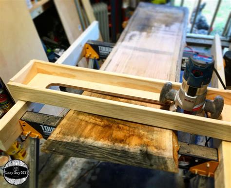 DIY Router Sled Tutorial: For The Big Ol’ Slabs - Lazy Guy DIY