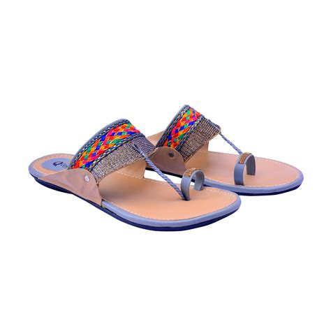 Ladies Hub Kolhapuri Chappal For Women Stylish Flat, Ethnic Slippers & Fashion Sandals Girls ...