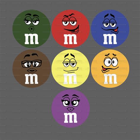 M&M Characters Digital Files SVG I MM Candy I M and M Ornament Files I ...