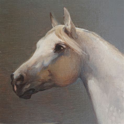 Horse Portrait Polish Oil Painting Artist Equestrian Thoroughbred in a – The Antique Boutique