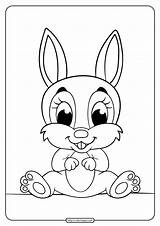 Cute Kawaii Bunny Coloring Pages sketch template