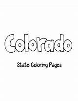 Colorado Symbols Pages Coloring sketch template