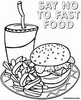 Coloring Pages Of Fast Food At GetColoringscom  Free printable sketch template