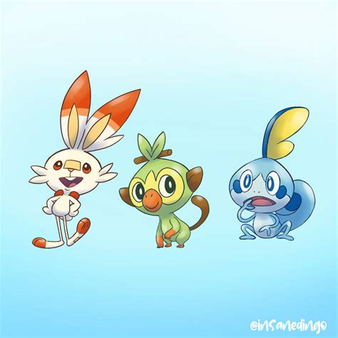 New Pokemon Starters by TheInsaneDingo on DeviantArt