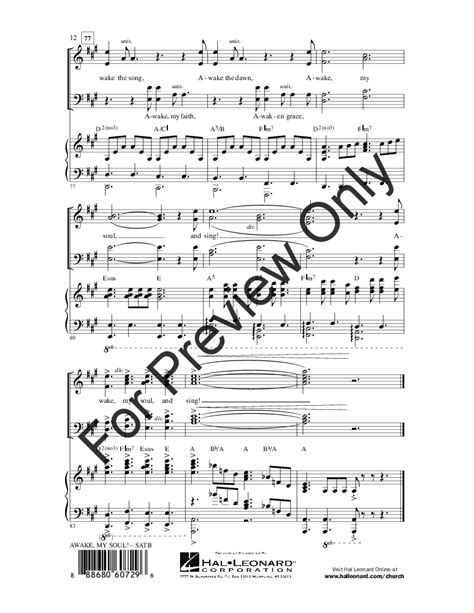 Awake My Soul! (SATB ) by Heather Sorenson| J.W. Pepper Sheet Music