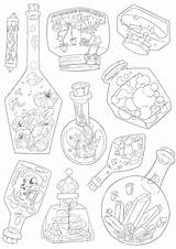 Potion Coloring Pages sketch template