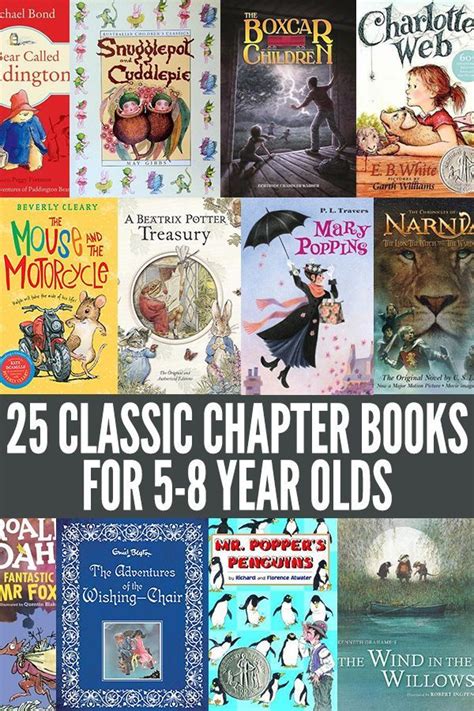 25+ Classic Chapter Books for 5-8 Year Olds: Great Read Aloud Titles | Homeschool books, Read ...