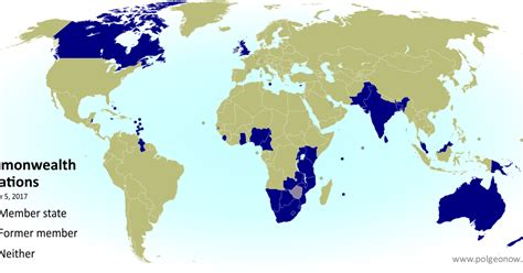 What Are the Commonwealth Countries? Map of the Commonwealth of Nations ...