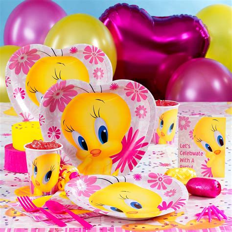 Tweety Party Supplies | Bird birthday parties, Tweety bird birthday ...