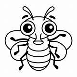 Cute Fly Cartoon Coloring Page Black And White Sketch sketch template