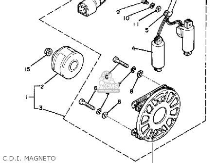 Yamaha Yz125 Competition 1982 (c) Usa parts list partsmanual partsfiche