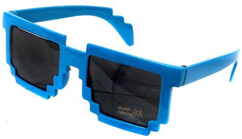 Minecraft Pixelated Sunglasses Accessory Blue W.I.I. - ToyWiz