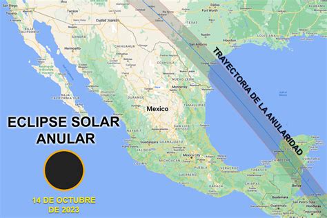 ¿Por dónde pasará el Eclipse Solar 2023 en México? | EclipseVision