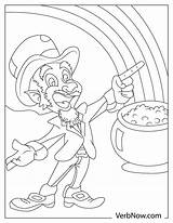 Free LEPRECHAUN Coloring Pages For Download Printable PDF sketch template