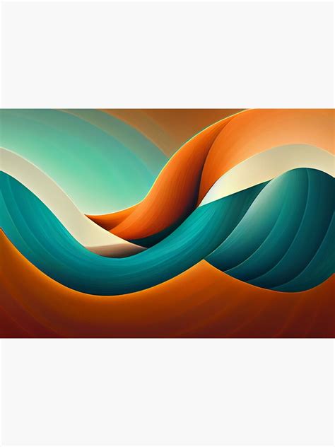 "Patterns in Teal and Orange - Created by A.I." Sticker for Sale by Created-by-AI | Redbubble