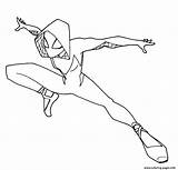 Spider Gwen Coloring Pages sketch template