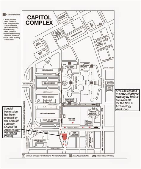 Harrisburg Capitol Map